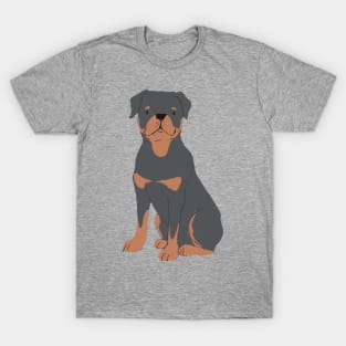 Rottweiler Dog Illustration T-Shirt